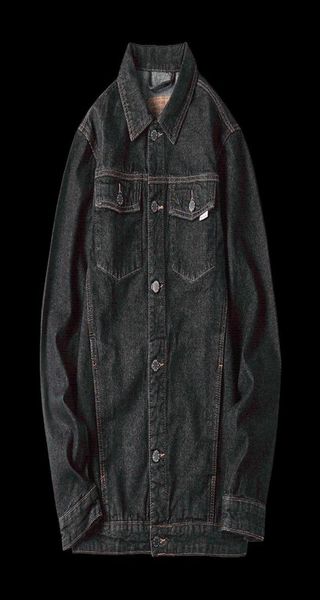 

men039s jackets portlotus spring autumn mens denim jacket plus size trendy fashion bomber ripped male cowboy jeans big and tal3709522, Black;brown