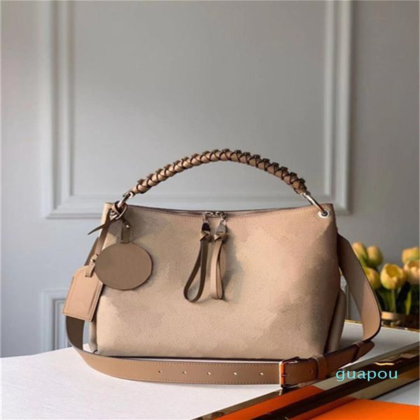 

mahina calf leather perforated with the pattern shoulder bags beaubourg mm hobo bag stylishly braided leather handle handbag t224j