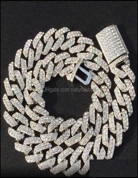 

chains necklaces pendants jewelry iced out miami cuban link chain gold sier men hip hop necklace 16inch 18inch 20inch 22inch 24inc5554817, Silver
