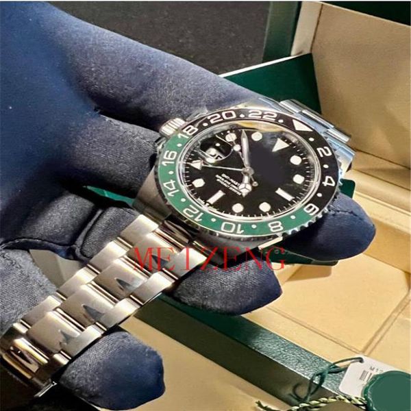 

luxury wristwatch ii lefty green sprite stainless oyster 126720 vtnr men's automatic watch257k, Slivery;brown