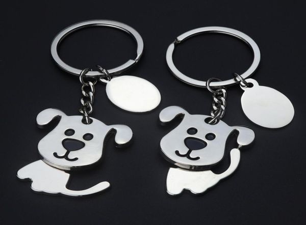 

cartoon key chain dog animal pendant keychain keyring for car fashion men women girl cute pet key ring holder accessories promotio5786021, Slivery;golden