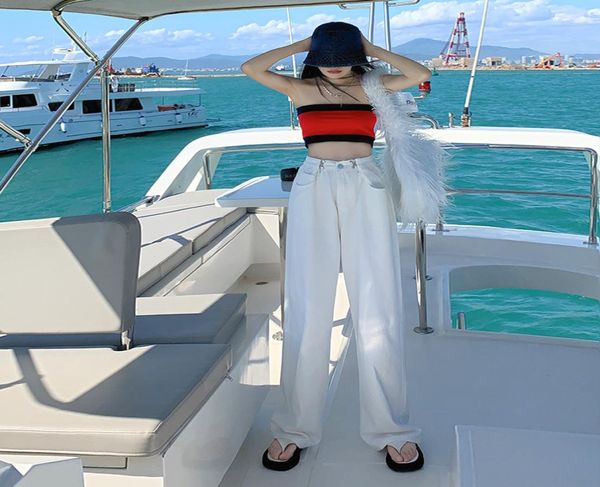 

women's pants elastic waist drawstring women sweatpants autumn casuay2k purple parachute pant girls baggy cargo cwp0252-57097966, Black;white