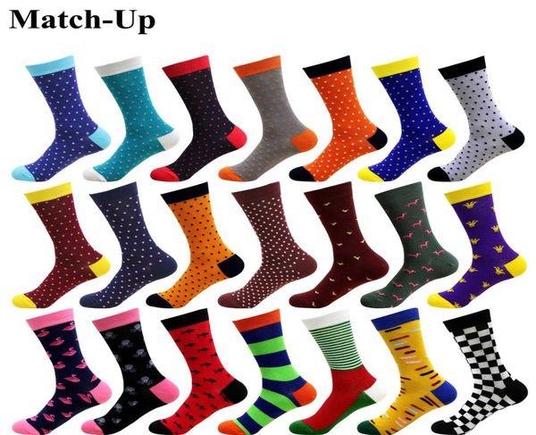 

matchup new styles men colorful combed cotton socks funny socks8322015, Black