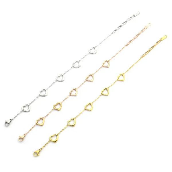 

womens bracelets chain designer jewelry chain a peach heart bracelet brand as wedding christmas gift tiffanies, Black