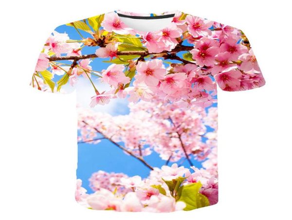 

men039s tshirts tshirt 2021 summer flower floral 3d printing printed fashion street trend allmatch style4024022, White;black