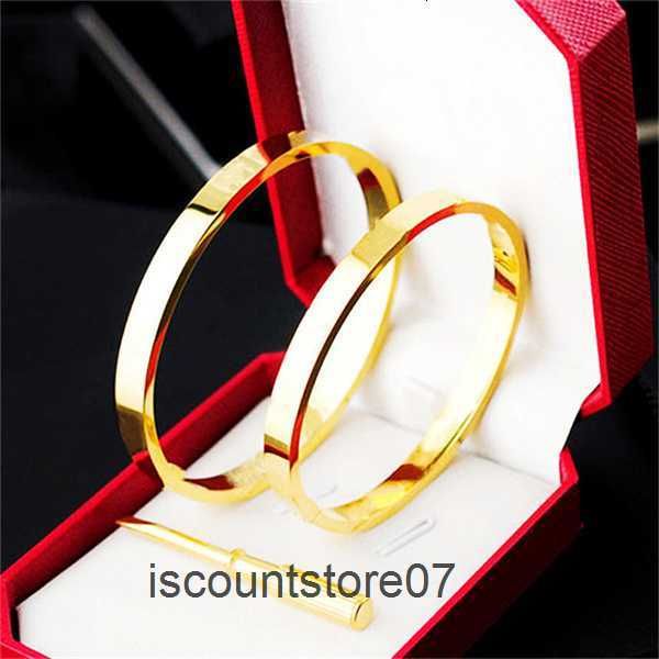 

designer love bangle women men 4cz steel screwdriver bracelets gold silver rose nail bracelet wedding jewelry screw bangles gift, Black