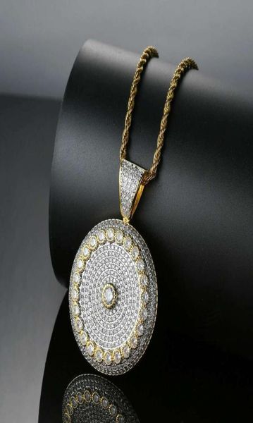 

hip hop target diamonds pendant necklaces for men luxury necklace golden silver jewelry real gold plated copper zircons cuban chai3528011