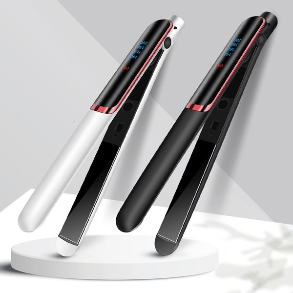 

hair straighteners negative ion electric splint hair straightener flat iron hair curling straightening irons professional hair straighteners, Black