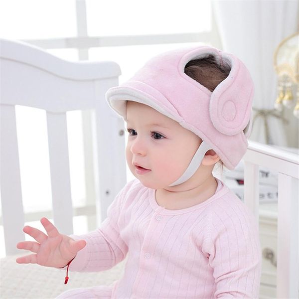 

caps & hats toddler children walking play head protect no bumps helmet adjustable baby kids safety protector243u, Yellow