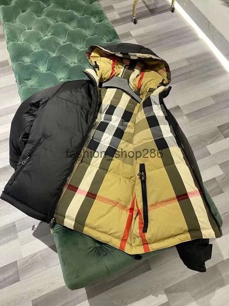 

mens down jackets puffer jacket hooded zipper parkas womens vest letter stripe warm winter couples joint designer coats outerwear for, Black
