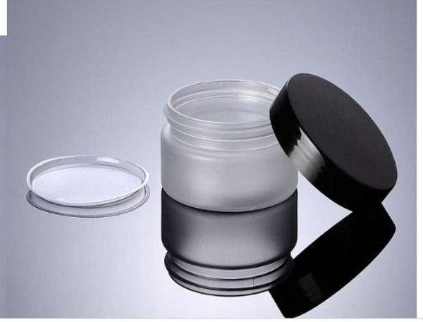 

100pcs 100g frosted pet jar with black glossy cover 100ml mask jar cream bottle cosmetic bottle4374899