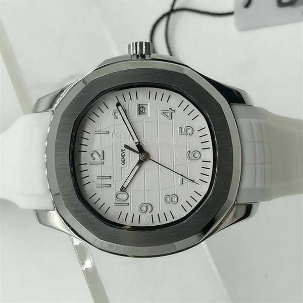 

whole 2021 automatic movement mens watches comfortable rubber strap original clasp super luminous montre232z, Slivery;brown