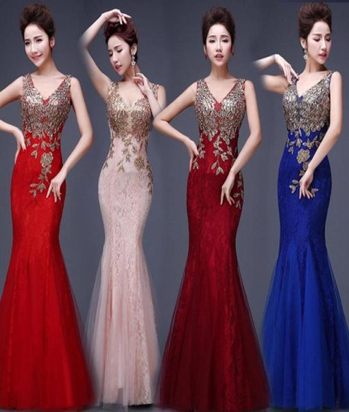 

new design mermaid vneck sweep train chiffon crystal prom dresses beaded pleats discount prom gowns long formal evening dres6106215, Black