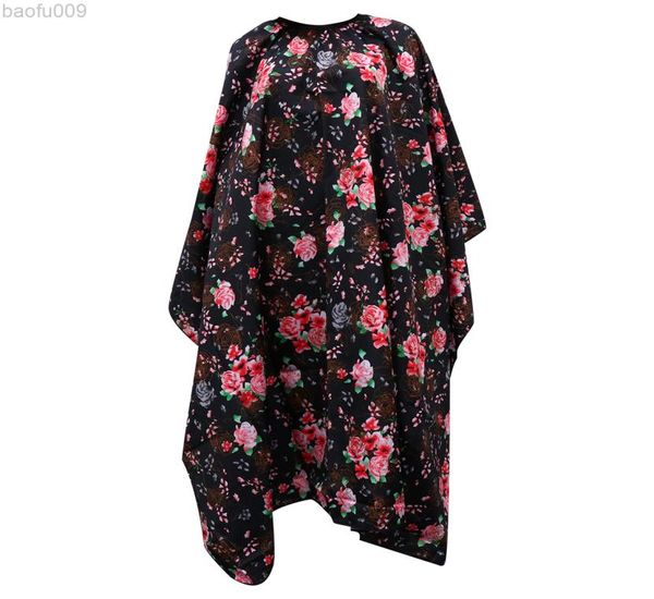 

1pc rose pattern printing haircut cape barber cloak for home l2208059581378