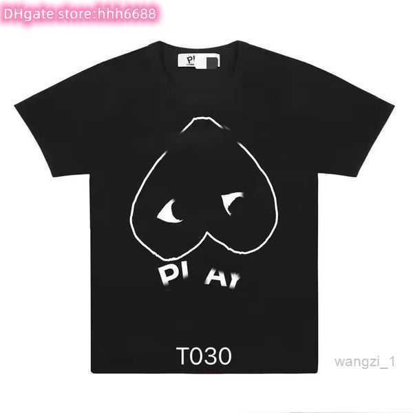 

men's t-shirts t-shirts fashion mens play designer red heart casual s badge high quanlity cotton embroidery 9pwn, White;black