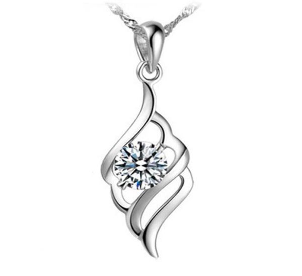 

925 silver items crystal jewelry pendant statement necklaces wedding vintage double silk infinity new arrival charms5987684