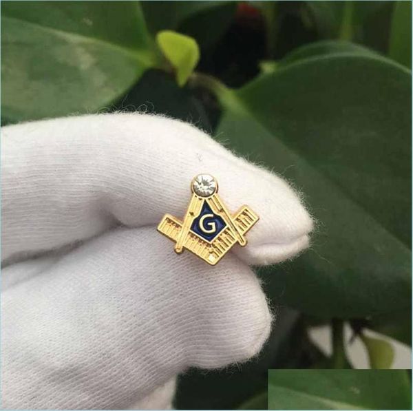 

pins brooches 100pcs 11mm small brooches masonry masonic masons enamel pin lapel pins custom badge square and compass g with rhine7335352, Gray
