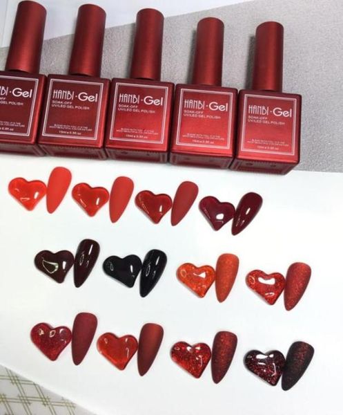 

nail gel 15ml polish set manicure for nails semi permanent vernis coat uv led varnish soak off art6802907, Red;pink