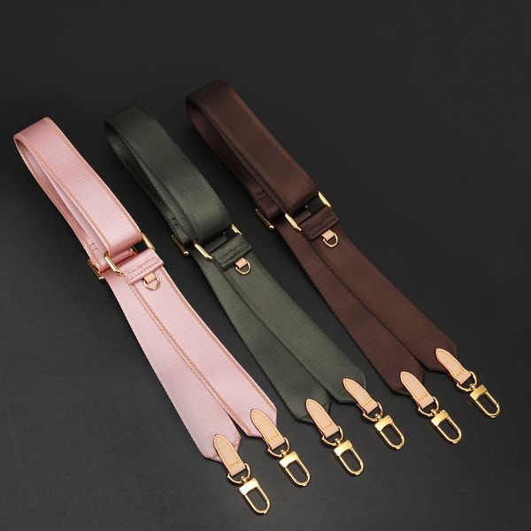 

bag parts accessories adjustable canvas bag strap crossbody coin purse leather women luxury brand bag straps replacement webbing wide should, Black