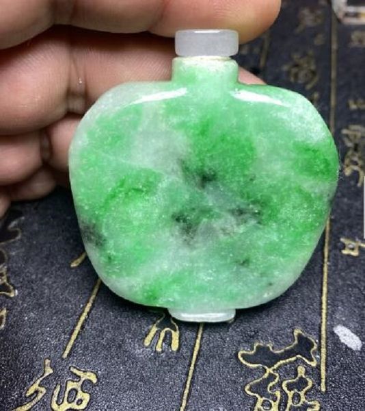 

china,jade,pure manual carving,jadeite jade ,pendant snuff bottle www71, Silver