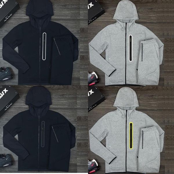 

designer men's pants colorful brand sports suits technology fleece sweatpants sports jacket loose single zipper sweatshirt me2992, Black