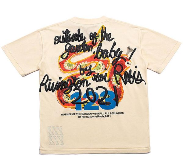 

men039s tshirts letter print t shirt khaki short sleeve round neck loose4131673, White;black