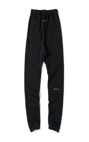 

21fw autumn winter usa new season reflective fleece pants trousers fashion drawstring sweatpants men women jogger3992138, Black