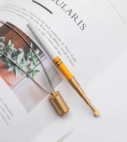 

pendant necklaces copper cigarette holder golden animal skull headband ladies filter men1750619, Silver
