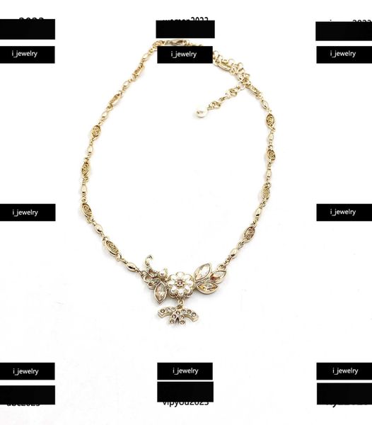

designer women necklace embedding pearl flowers jewelry letter shape pendant necklaces #including brand box new arrival, Silver