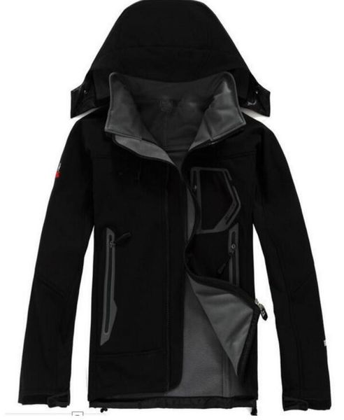 

2021 mens denali fleece apex bionic jackets outdoor windproof waterproof casual softshell warm face coats ladies3218239, Black;brown