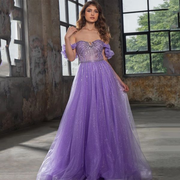 

luxury dubai purple shiny evening dresses sweetheart off shoulder beaded formal dress for women party prom dresses, Black;red