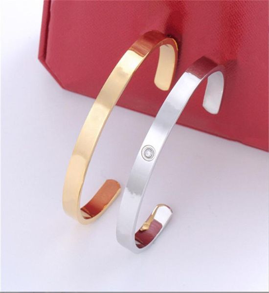 

eternal love gold bracelet bangle luxury design jewelry mens and womens bracelets stainless steel openings never fade9027173, Black