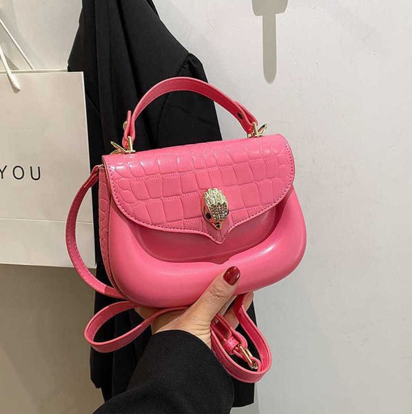 

fashion leisure kurt geiger brand shoulder bag luxury designer bags women crocodile pattern crossbody handbag eagle head small purse
