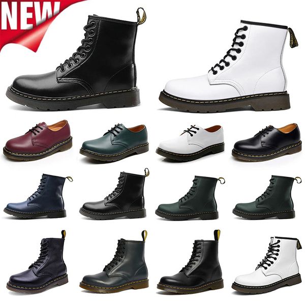 

women men designer boots doc martens designer men women marten high leather winter snow booties oxford bottom ankle shoes black white boots