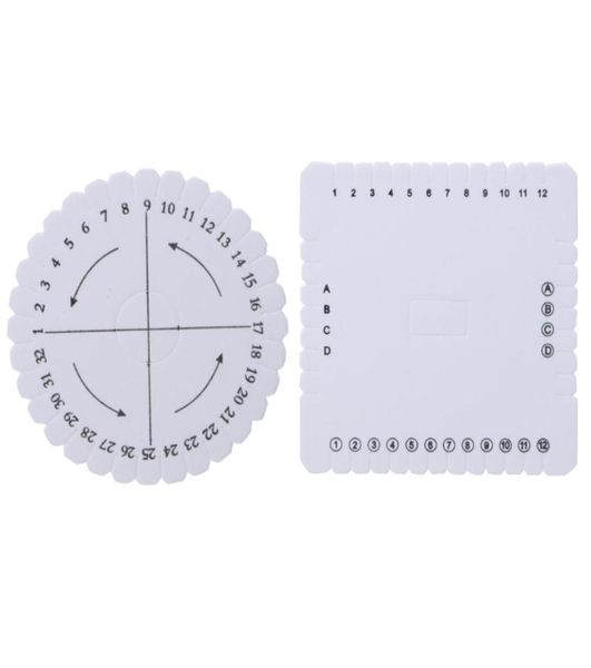 

2pcs round square kumihimo beading cord discdisk braiding braided plate diy sep126316503, Black