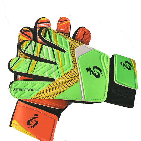 

sports gloves latex gloves kid's soccer goalkeeper guantes de portero for children 516 years old soft 230821, Black