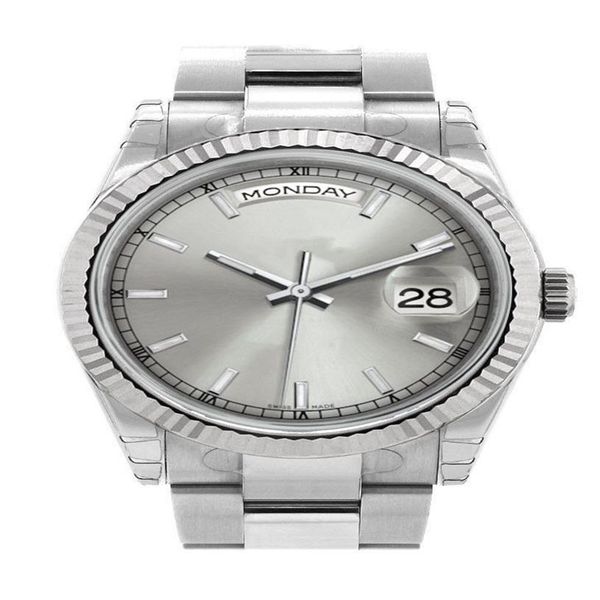 

new arrivals classic mechanical man watch automatic stainless steel band watches luxury watch 211231t, Slivery;brown
