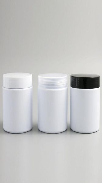 

30 x big 200ml pet white black cosmetic cream jar pot 200g lotion container hand body facial skin care bottle with plastic lid1118225