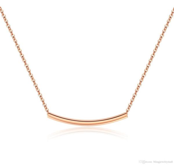 

fashion bar charm choker necklace for women rose gold link chain stainless steel female statement necklace jewelry gift gx13125047625, Silver