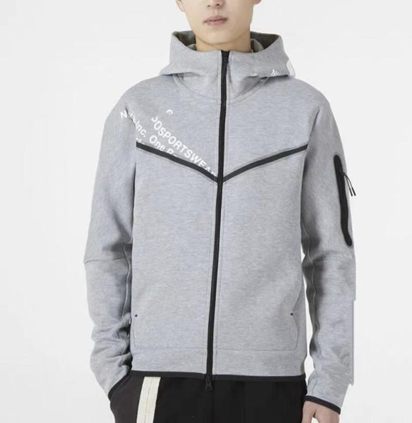 

2022 new tech fleece mens pants designers hoodies jackets sports space cotton hoodie full zip jacket1886001, Black