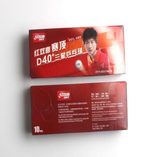 

dhs 40 3 stars new cell dual table tennis ball new technology seam ball for ping pong racket game wholes 20 balls7163166