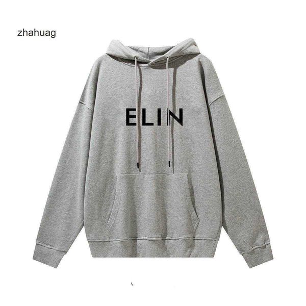

men's hoodies & sweatshirts brand fashion new cline letter printed hoodie loose autumn and winter long sleeve hoodie for men and women, Black