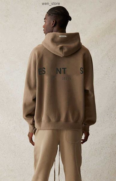 

fear of essent 2023 hoodie designer mans loose essen zipper hoodie black white t shirt and shorts classic casual style essentialhoodie europ
