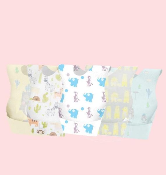 

disposable baby bibs cartoon print burp cloths baby girls boys napkin health and safety protable bibs m32444430657