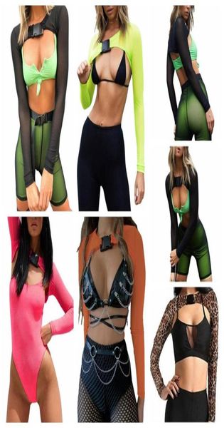

women039s tshirt pink mesh buckle long sleeve crop mujer streetwear temperament t shirt women summer 2022 black orang8412765, White