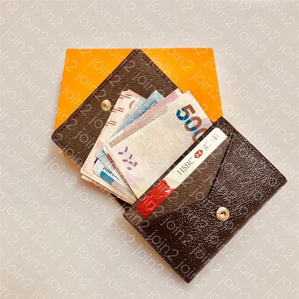 

enveloppe carte de visite m63801 designer fashion men coin business credit card ticket holder key case luxury pocket organizer wal2818, Brown;gray