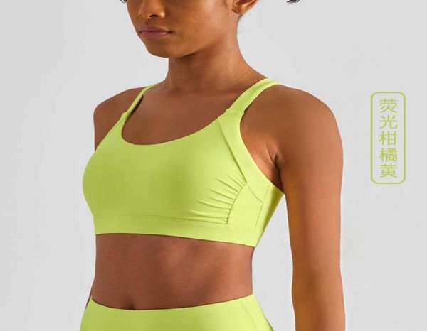 

special cross back underwear for women039s tank exercise fitness running nude yoga vest shirt pleated sports bra gym cloth3613755, White