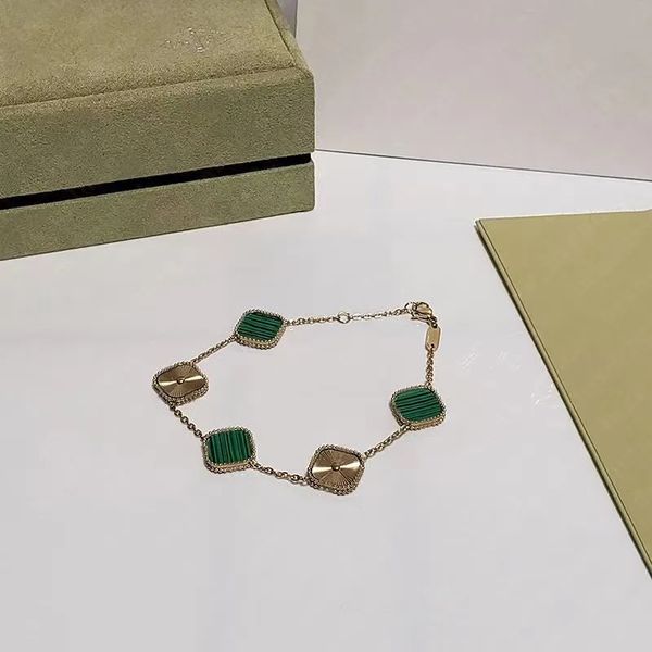 

for Love Women 4/four Leaf Clover Charm Bracelets Designer Jewelry Stainless Steel Wedding Lovers Gift Bracelet rs