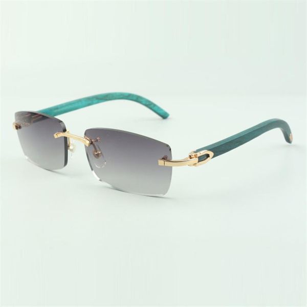 

plain sunglasses 3524012 with teal wooden sticks and 56mm lenses for unisex250s, White;black