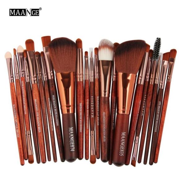 

maange pro 22pcs makeup brushes set cosmetic powder foundation blush eyeshadow eyeliner lip beauty make up brush tools maquiagem9261056